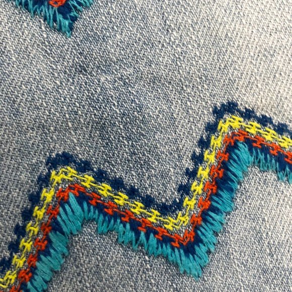 Carmar high rise Zig Zag Embroidered Shorts - Picture 3 of 9